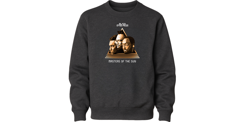 HTV custom sweatshirt for Black Eyed Peas album