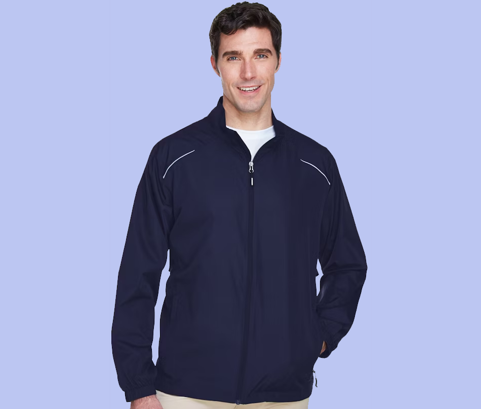 Custom printable lightweight zippered jackets