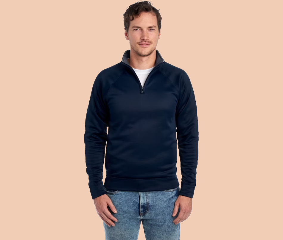 Custom printable quarter-zip jackets