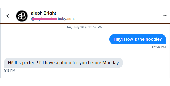 Client testimonial screenshot about fast turnaround time